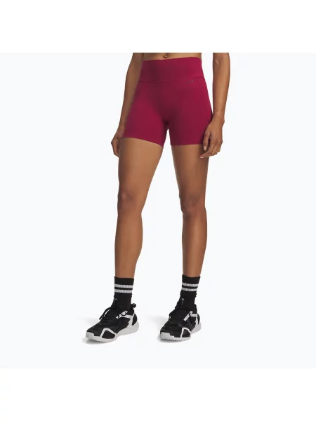 Pantaloni scurți de antrenament pentru femei Under Armour Motion Middy claret/ox blood