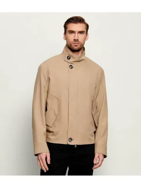 AMI Paris De lână geacă HARRINGTON bej