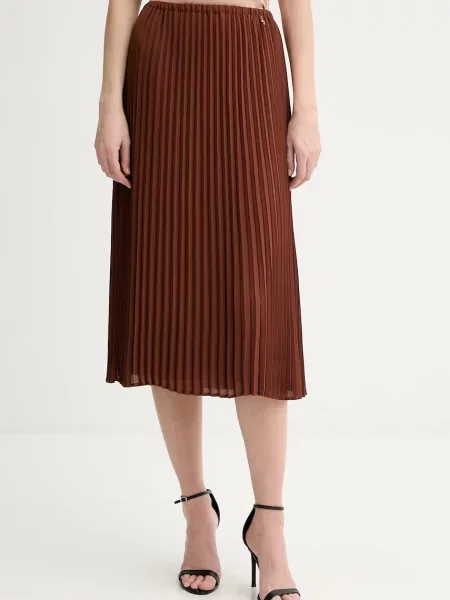 Silvian Heach fustă MIDIAM maro