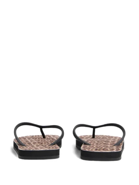 Șlapi Dsquared2 cu imagine cu model leopard maro