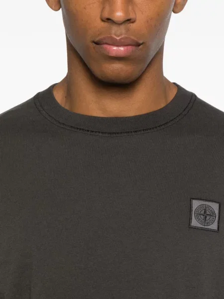 Tricou Stone Island cu strasuri gri