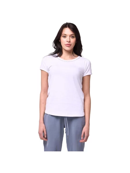 Scurt tricou Leone 1947 cu mâneci scurte alb