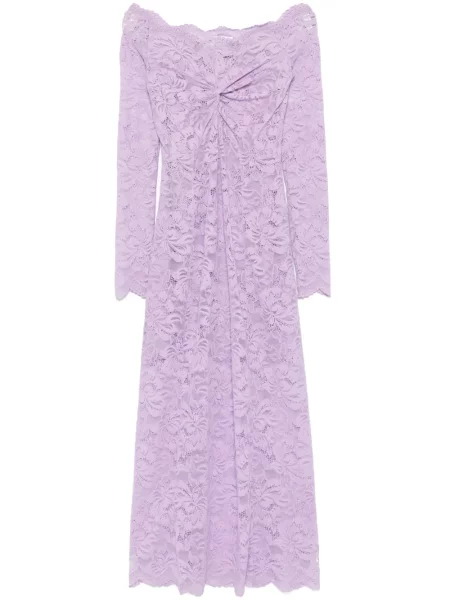 Rochie maxi Rabanne din dantelă violet