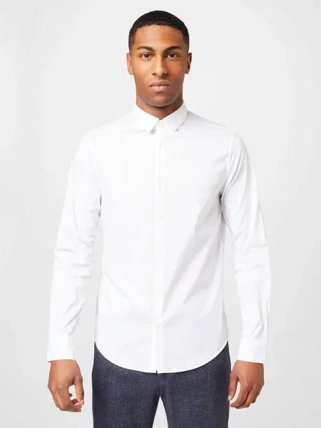ARMANI EXCHANGE Cămașă Tessuto' alb