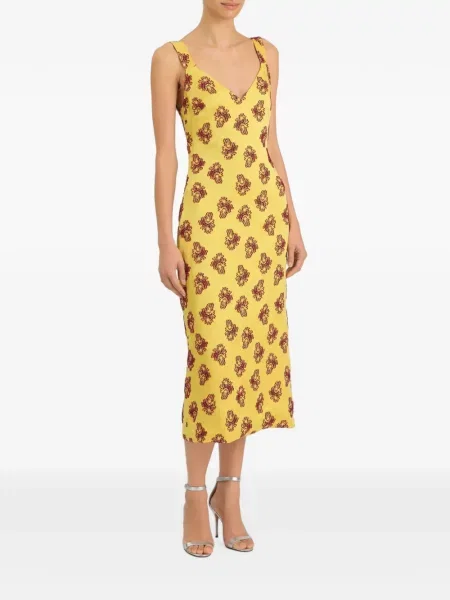 Rochie midi Markarian galben
