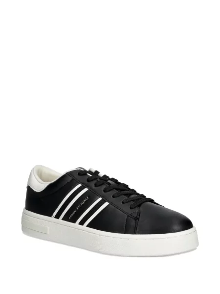 Sneakerși Armani Exchange cu dungi negru
