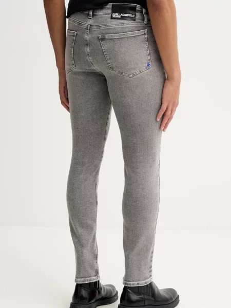Džíny Karl Lagerfeld Jeans šedé