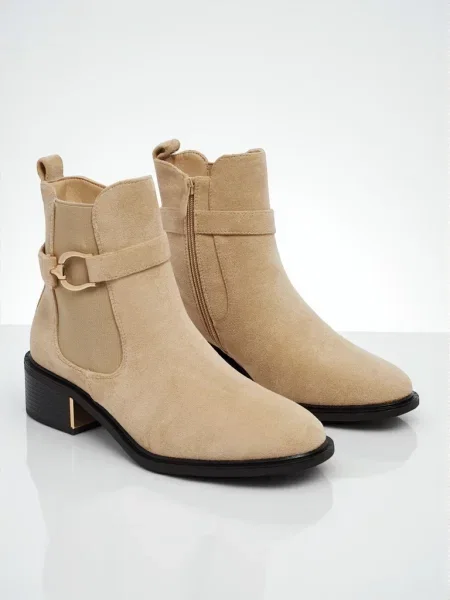 Botine Resti din piele negru