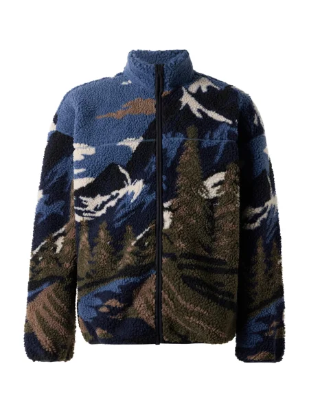 Only & Sons Jachetă fleece ONSJAMES bleumarin / albastru închis / verde închis negru