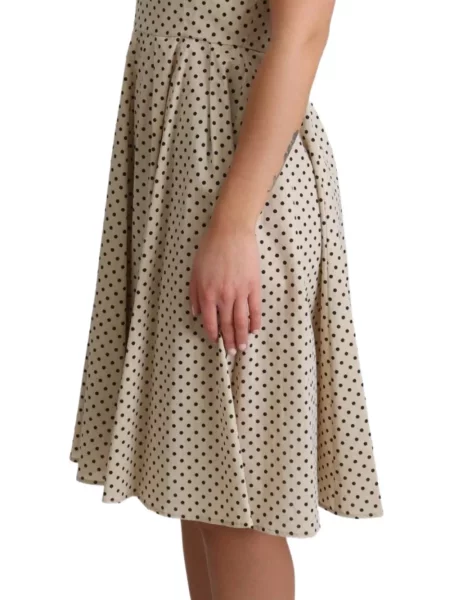 Rochie midi Dolce & Gabbana cu buline evazată