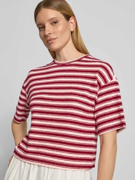 Oversized t-shirt z fakturowanym wzorem model Cessalia' Msch Copenhagen