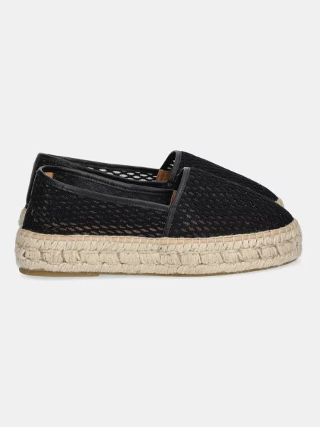 Answear Lab espadryle na platformie czarny