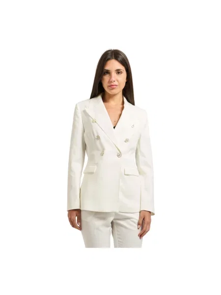 Dwurzędowa marynarka Yes Zee dwurzędowa biała