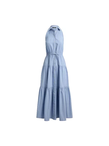 Ralph Lauren Sukienki Kobieta XS Woven-Sukienki-Y/D Broadcloth niebieski