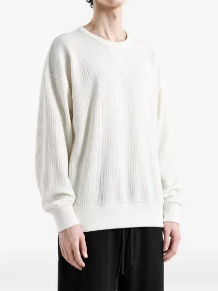 Sweter Polo Ralph Lauren z okrągłym dekoltem w kratę biały