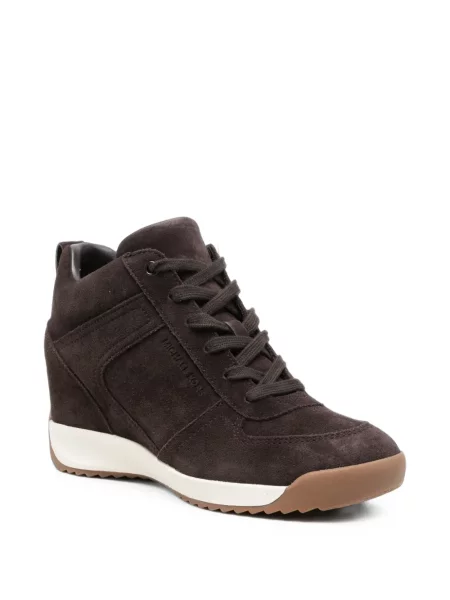 Sneakerși Michael Kors cu pană maro