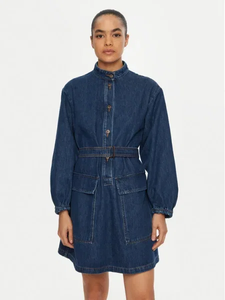 Weekend Max Mara Дънкова рокля Euro тъмносин