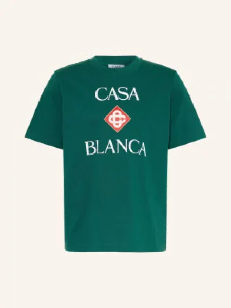 Casablanca Tričko zelená / červená bílá