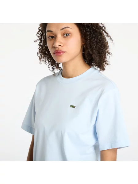 Тениска LACOSTE Soft Cotton T-shirt Rill XS светлосиньо
