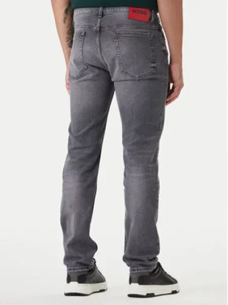 HUGO Kavbojke denim siv