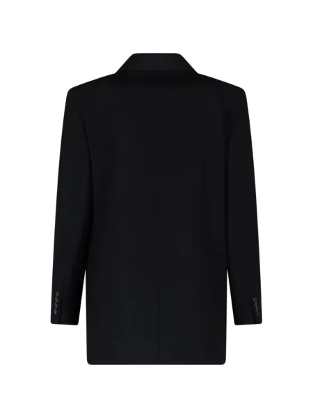 Geacă Max Mara de lână cu două rânduri de nasturi negru
