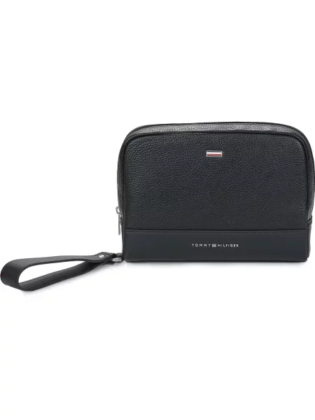 Geantă crossbody Tommy Hilfiger din piele negru