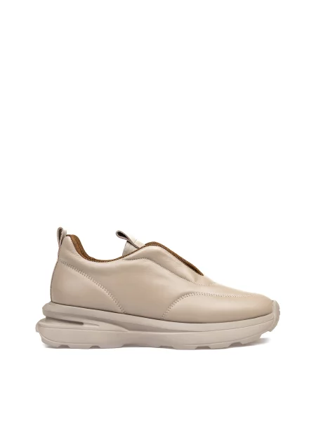 Шкіряні Кросівки Alex Bell бежевий