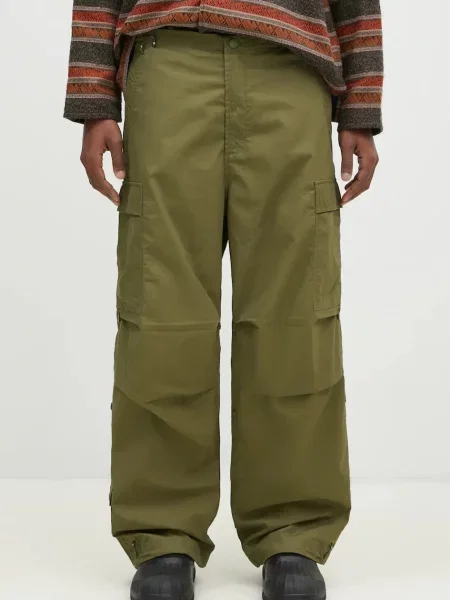 Hlače Maharishi Original Cargo Snopants Loose cargo kroj zelena
