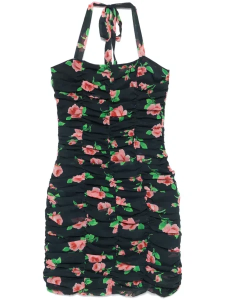 Mała sukienka mini Rotate Birger Christensen szyfonowa garniturowa niebieska