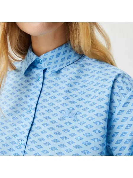 Lacoste Koszula Tkana Lacoste niebieska