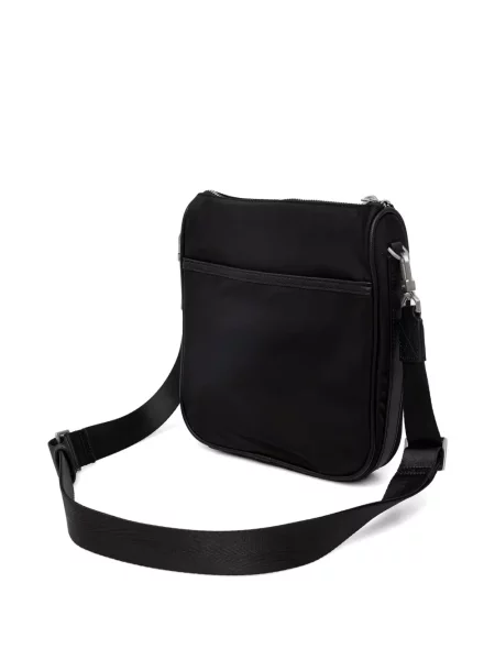 Crossbody torba Guess s autogramom crna