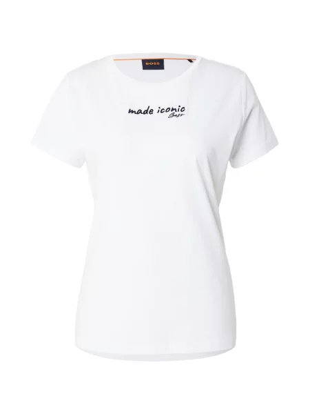 BOSS Tricou negru alb