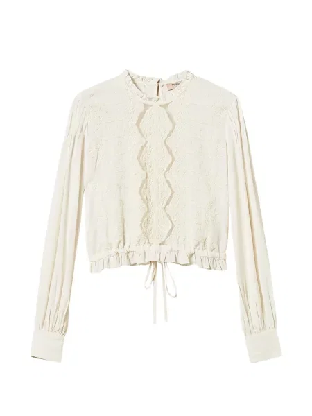 Bluză Twinset cu broderie cu model floral