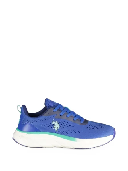 Sneakerși U.s. Polo Assn. cu autograf albastru