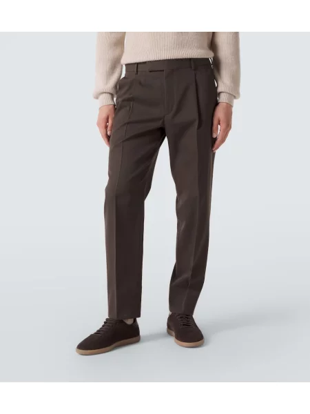 Pantaloni Zegna de lână verde
