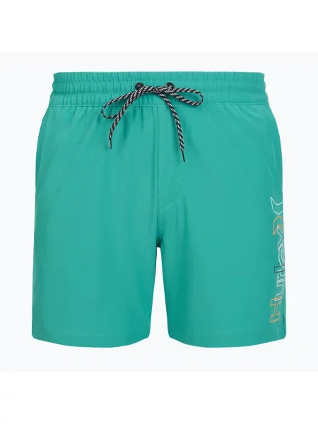 Pantaloni scurți de baie pentru bărbați Hurley Crossover Volley Swim Short Teal Tint