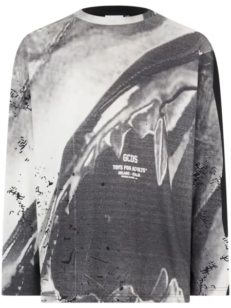 Tricou Gcds lung gri