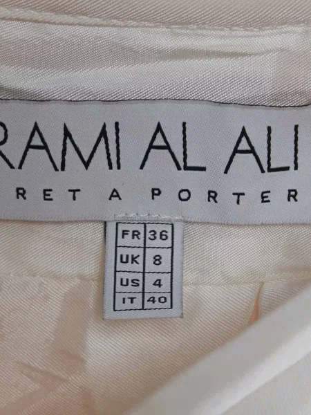 Fusta plisata Rami Al Ali plisată alb