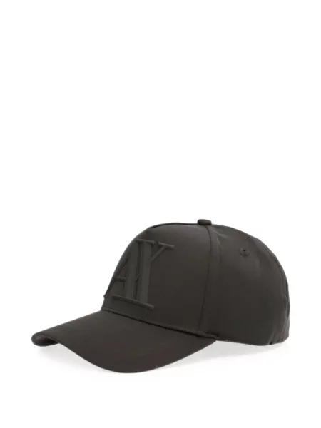 Șapcă Armani Exchange cu autograf maro