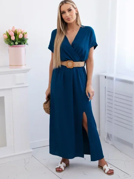Rochie maxi Kesi Włoski lungă de costum