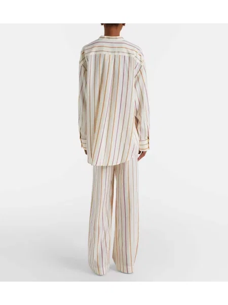 Pantaloni Asceno alb