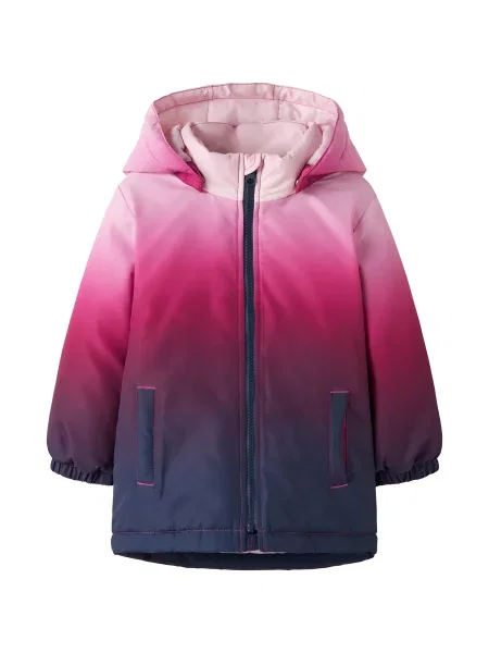 NAME IT Prechodná bunda NMFMAXI námornícka / lesného ovocia / rosé modrá