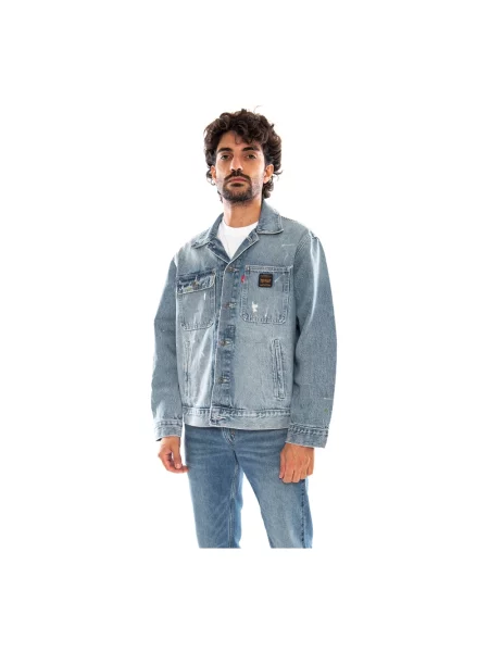 Levi's kurtka koszulowa sztruksowa SUNRISE niebieska