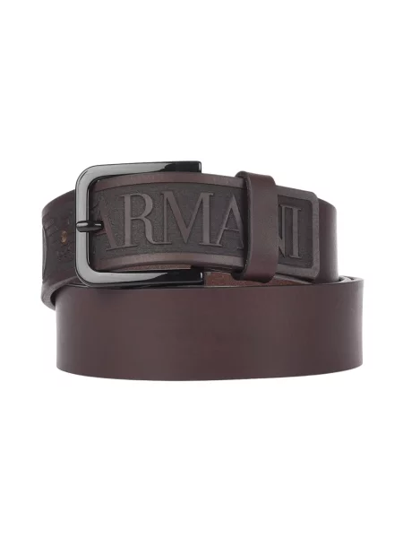 Pasek Emporio Armani brązowy