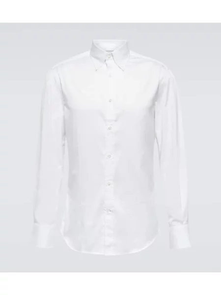 Keprová košile Brunello Cucinelli bílá