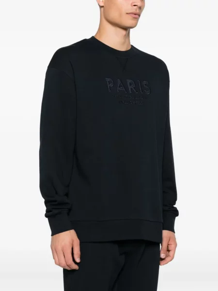 Hanorac Karl Lagerfeld cu broderie albastru