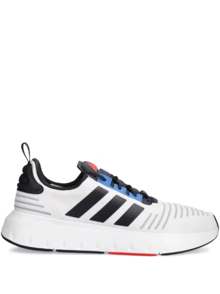 Sneakerși Adidas Cloudfoam alergare cu dungi cu platformă verde