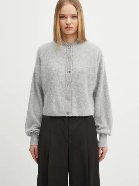 Sportmax cardigan din cașmir ERCOLE light gri