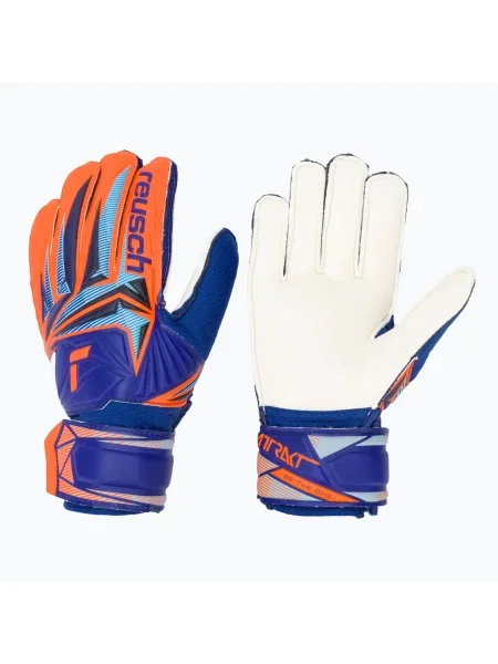 Gyerek kapus kesztyűk Reusch Attrakt Solid Junior sharp blue/shocking orange. Méret: kék