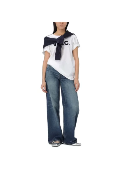 A.P.C. t-shirt t-shirt standard grand vpc GOTS biała